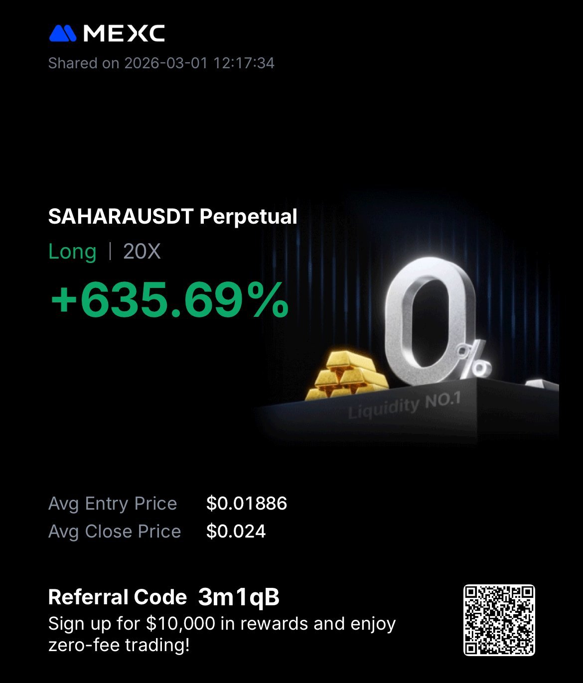 AINUSDT +696.90% Long 50x